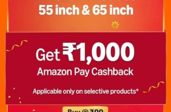 Extra 1000/- Apay Cashback with (55) & (65) TVs in First 5 Days of Great Indian Festival (till 27th Sep 2025)