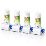 Toothpaste Squeezer with Rolling Holder | Rotatable Toothpaste Tube Dispenser for Bathroom, Kitchen & Travel Use | Easy Manual Tube Squeezer for Toothpaste, Creams, Gel & Cosmetic Tubes (Multicolour)