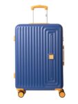 Wiki Ripple 8 Wheel Hardside Polycarbonate Trolley by Wildcraft,Large,Navy