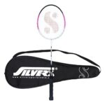 Silver’s Aluminium Stricker Badminton Racket with Full Cover(Pink/Black)