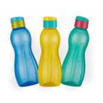 Belocopia – Hiero Premium Plastic Water Bottle Set with Flip Cap (Set of 3, 750 ml, Multicolor)