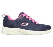 Skechers Womens Dynamight 2 Navy Hot Pink Casual Sneakers