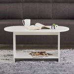 Home Centre | Helios Reynan Coffee Table | Center Table for Living Room | Engineered Wood | White | 1 Year Warranty