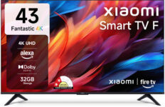 XIAOMI F Series 108 cm (43 inch) Ultra HD (4K) LED Smart Fire TV with Dolby Audio | Box Speakers | Alexa | 32GB Storage | Filmmaker Mode| Mi TV(L43MB-FIN)