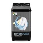 VW 8.5 kg Top Load Washer Only with Powerful Wash, V8 SupremeWash, Black/Grey
