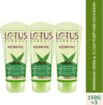 LOTUS HERBALS NEEMWASH Neem & Clove Ultra-Purifying ( Pack of 3 ) ( 150g * 3 ) Face Wash(450 g)