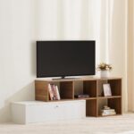 Home Centre | Helios Nolan TV Unit | Engineered Wood | Teak | 1 Year Warranty