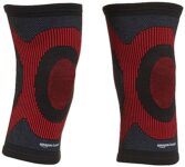 Amazon Basics – Premium Knee Cap Support | Medium Size | Quick Sweat-Dry Material | Ergonomic Design | For Execrise, Gym, Running, Cycling | Nylon