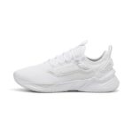 PUMA | Retaliate 3 Running Shoes | White-Feather Gray-Black | 5UK