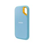 SANDISK Extreme 2TB Portable External SSD, 1050MB/s R, 1000MB/s W, 3m Drop Protection, IP65 Water/dust Resistant, PC,MAC & TypeC Smartphone Compatible, 5Y Warranty, SkyBlue Color