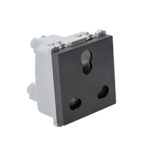 Wipro Northwest Nowa 6/16A 3 Pin – Power Socket, Matt Black (pack of 5)