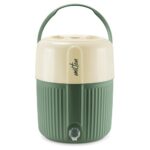 Milton Kool Pristine 22 Insulated Plastic Water Jug, 19 litres, Green | Food Grade | Easy to Carry | BPA Free