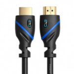 C&E Latest Technology 4K HD HDMI Cable 30 AWG (12ft) High Speed 3D Full HD 1080p Support (3.6 Meters) Compatible HD TV, Blu-ray, Xbox, PS4/3, PC, Fire TV- Black (2 Pack) CNE33241