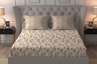 lalhandloom Bamboo Cotton Double Flat 1 TC Solid 1 Bedsheet(Multicolor)