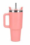 1200ml Stainless Steel Vacuum Insulated Tumbler | Travel Water Cup (Peach)