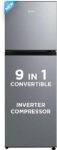 Midea 233 L Frost Free Double Door Top Mount 2 Star Refrigerator(Crystal Silver, MDRT324FGI50)