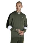 Puma Men’s Cotton, Polyester Standard Length A-Line Coat (67054244_Grape Leaf)