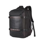 Gear Turbo 4 19″/40L Large Water Resistant Anti Theft Laptop Backpack with Raincover | Casual Backpack | Daypack | Travel Backpack | College Bag For Men/Women (Brown – Black)