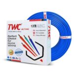 TWC Active Blue 6 SQMM 180 METER | Copper Wire | HRFR (Heat Resistant Flame Retardant) Lead-Free Cable | Low Smoke Halogen-Free Wire for Home & Industrial Electrical Wiring