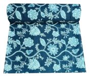 Fashionmart 2 Meter Hand Block Indian Cotton Unstitched Jaipuri Handmade Digital Printed Fabric Material for Women Kurta/Blouse/Palazzos/Piece Material for Women’s (Green Jal)