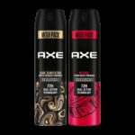 AXE Dark Temptation & Intense Deodorant Spray  –  For Men(430 ml, Pack of 2)