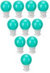 Halonix B22 0.5-Watt Led Night Bulb (Pack of 10, Green, Round)
