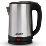 AGARO Sonnet Electric Kettle, 1.5L, 1500W, Stainless Steel Body, Quick Boil, Water Boiler, Hot Water Kettle, For Making Black Tea & Black Coffee,Auto Shut Off, Cool Touch Handle