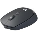 Portronics Toad 23 Pro Wireless Rechargeable Bluetooth Optical Mouse with 2.4GHz, USB Nano Dongle, Optical Orientation, Click Wheel, Adjustable DPI Upto 3200, Type C Rechargeable(Black)
