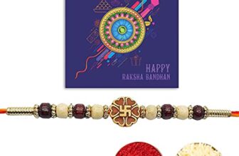 YouBella Rakhi and Greeting Card Combo for Brother (Multi-Colour) (YBRK_77)