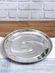 neelam Stainless Steel 13, 18 Gauge Diamond J.K Khumcha Thali, 30 cm, Set of 12, Perfect for Daily Use, Special Occasions, Durable Food Grade Material, Stylish Look, Ideal for Home & Restaurant