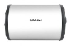 Bajaj Majesty Pro Horizontal Geyser 25 L (Right pipe)| Glassline coated tank | Shock resistant body | Warranty: 7 Yr Tank, 2 Yr Comprehensive | BEE Rating 4 Star | Suitable for low ceiling heights