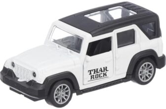 Niku 1:32 Scale DieCast Metal Toy Car Pull Back Action Openable Doors 4×4 Thar/Jeep Premium Car Toy Light Music for Kids Realistic Miniature Model Best Gift 2+yrs Girls Boys Random Colors