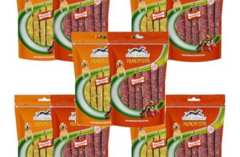 Pets Empire Dog Munchy Sticks Combo – Chicken & Mutton (500g Each) | Total 1kg (Pack of 5) | Chew Treats for Dogs & Puppies | Supports Dental Health & Fresh Breath