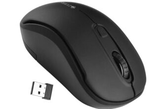ZEBRONICS Dash Pro 2.4GHz Wireless Mouse, Upto 1600 DPI, 3 Level DPI, High Precision, Power Saving Mode, Comfortable & Lightweight, for Mac | Laptop | Computer (Black)