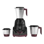Havells Prisma 750 W 3 Jar Mixer Grinder| 3 Speed With Pulse Function| Air Vent Technology| Stainless Steel Blades| Wider Mouth Jars| Overload Protecton| 2-Year Product Warranty (Black)