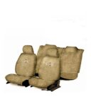 Flomaster Towelmate Seat Cover for Volkswagen Vento (Set of 3, Beige)