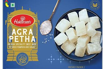 Haldiram’s Delhi Dry Agra Petha, 350g/400g (Weight May Vary), Indian Sweets Diwali Gift Pack