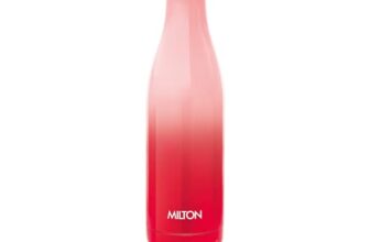 Milton Prudent 500 Thermosteel Bottle, 510 ml Water Bottle, 24 Hours Hot and Cold, Double Wall Vacuum Insulated, Water Bottles, Tea Flask/Coffee Flask for Sports, Travel, Red