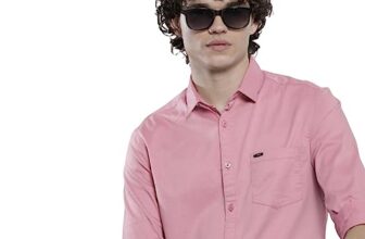 The Indian Garage Co Men Pink Solid Slim Fit Casual Shirt