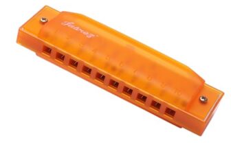 Juarez JJ10OR Harmonica in Orange – Easy to Play, Rich Sound, Portable Instrument