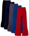 T2F Gilrs Flared Leggings (Pack of 5)(GLSLEG05_Multicolor_4-5 yrs)