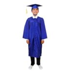 Desi Andaaz Kids Convocation Dress Graduation Gown and Cap Set | Breathable Polyester | Ideal for School, Nursery & Kindergarten Graduation(Blue1)(6-7 Years)