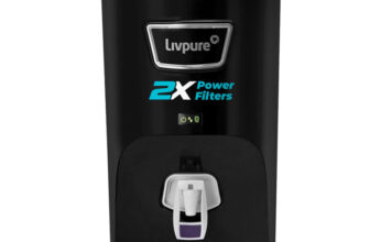 LIVPURE LIV-PEP-PRO-PLUS+ 2X Power Filter | No Filter Cost for 2 Year | 7 L RO + UV + UF Water Purifier(Black)