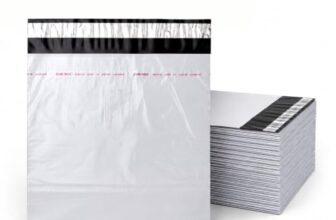 BonKaso Pack of 500 Poly Courier Bags with POD Sleeve 6×8 Inch | 52 Micron Tamper Proof Waterproof Security Envelopes Cover | Self Adhesive Shipping Mailers for E Commerce Packaging