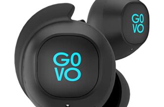 GOVO GOBUDS 920 Truly Wireless in Ear Earbuds with Mic, 30H Playtime, Fast Charging,IPX5 Water Resistant, Dual Pairing, Noise Cancellation (Platinum Black)