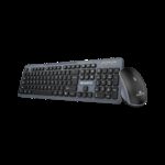 AMKETTE Primus NXT Wireless Keyboard & Mouse Combo, 2.4GHz, 3200 DPI, Silent Keys Wireless Standard Laptop Keyboard Compatible with Desktop, Laptop, Mac with 3200 DPI Optical Mouse, 2.4GHz Lag-Free Wireless, Whisper-Quiet Keystrokes(Grey)