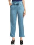Amazon Brand – Symbol Women’s Tapered Paper Bag Trousers (High Rise Ankle Length | with Self Fabric Belt) (CT-19 Cont_Grey_34)