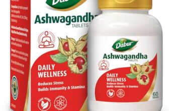 Dabur Ashwagandha Tablets – 60 tabs | General Wellness Tablets | Stress Relief | Rich in Antioxidants | Immunity Booster | Rich in Antioxidants | Rejuvenates Body