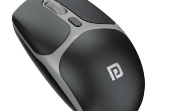 Portronics Toad 103 Wired Optical Mouse with 2400 DPI, Plug & Play, Ambidextrous, Hi-Optical Tracking, 1.5M Cable Length, 30 Lakhs Click Life, Ergonomic Mouse for Comfortable All-Day Grip (Black)