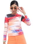 Tokyo Talkies Women Round Neck Full Sleeve Tops TTTP007286 Red M